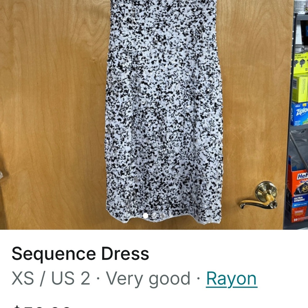Chic Monochrome Patterned Dress